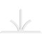 Ekena Millwork Richland Architectural Grade PVC Gable Bracket, 84"W x 49"H x 4"D x 4"F, 14/12 Pitch GBP084X49X0404RIC00 - alternate 5